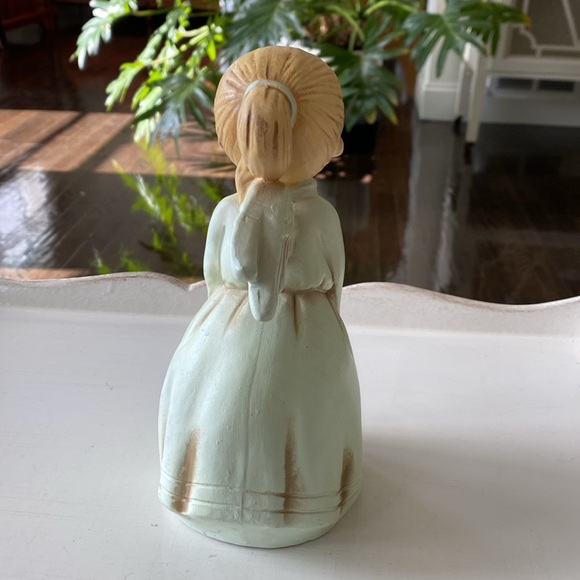 Vintage Ceramic Kissing Angel Hand Painted Christmas Figurine - K.N. Japan - Picture 3 of 8